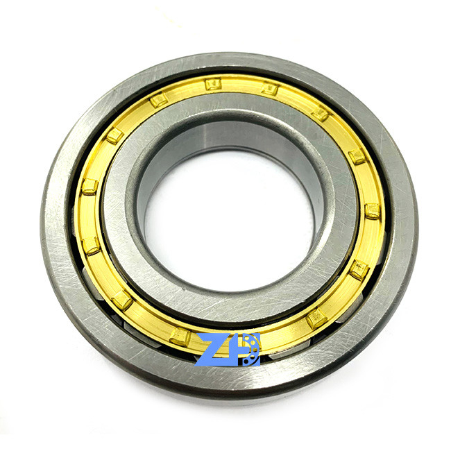 NUP208EM de enige Kooi van het het Lager Machinaal bewerkte Messing van de Rij Cilindrische Rol op Rolling Element 40*80*18mm